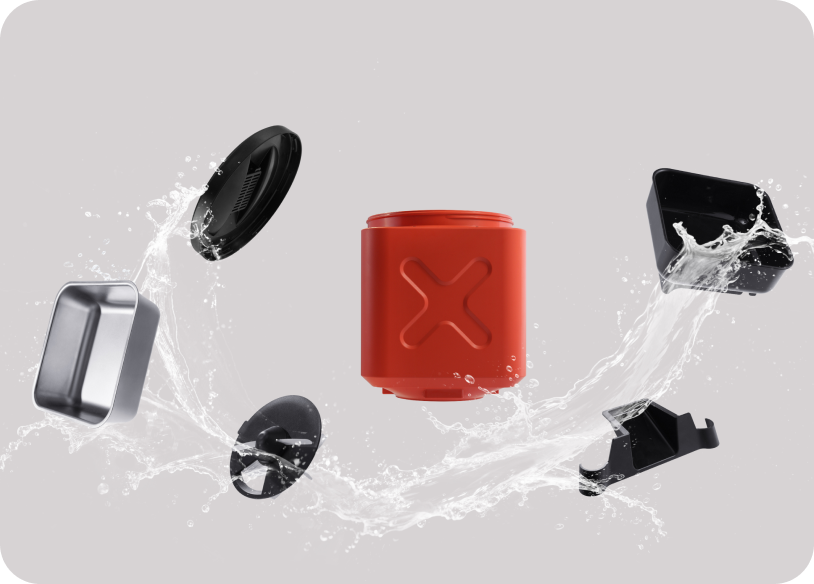 Tool-free disassembly for thorough cleaning, prevents grease buildup and foul odors.